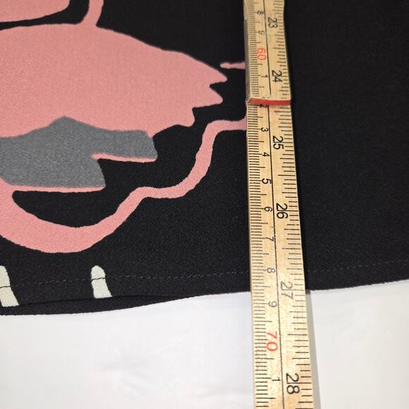 Leota Dia + Co Womans 1L 1X Floral Top Stretch Knit Statement Artsy Travel Work - Picture 6 of 9